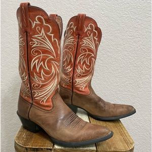 Ariat Women's Heeled Boots - Brown and Tan